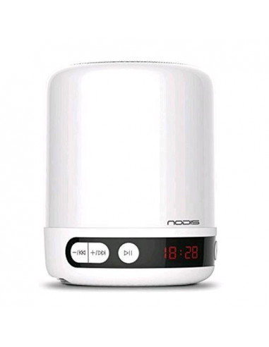 NODIS NT-LSP01 ALTOPARLANTE BLUETOOTH CON LUCE LED RGB SUNLIGH SD AUX-IN OROLOGIO SVEGLIA BIANCO