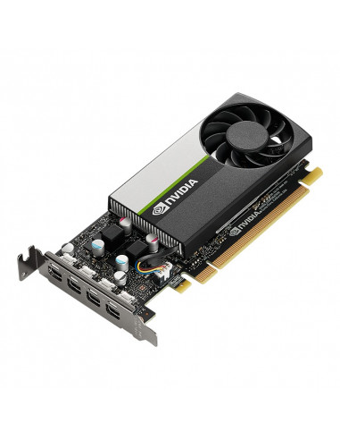 PNY VGA QUADRO T1000 LOW PROFILE 4GB GDDR6, 4x Mini DP, 4x mDP to DP adapter, 1x ATX bracket