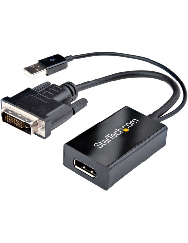 StarTech.com Adattatore DVI a DisplayPort alimentato via USB - 1920x1200