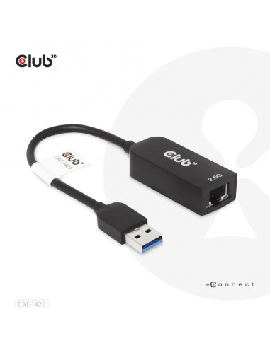 CLUB3D CAC-1420 scheda di rete e adattatore Ethernet 2500 Mbit/s