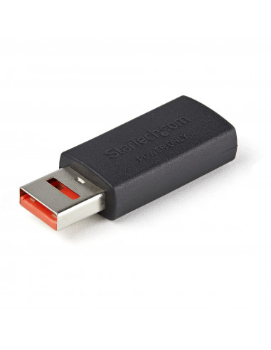 StarTech.com Adattatore USB maschio /femmina con ricarica sicura grazie al blocco dati - Caricatore USB tipo A con Data Blocker 