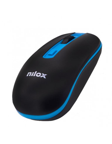 MOUSE WIRELESS BLACK/BLUE 1600 DPI