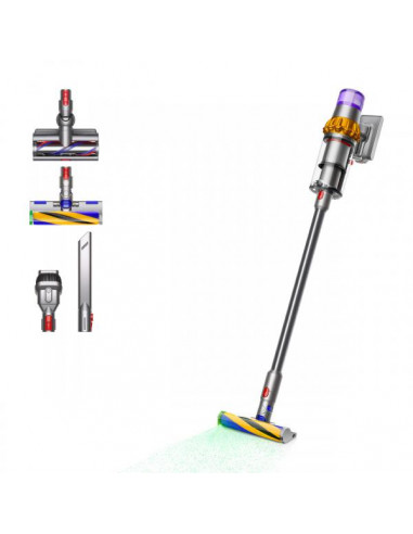 Dyson V15 Detect Absolute aspirapolvere senza filo Nichel, Giallo Senza sacchetto