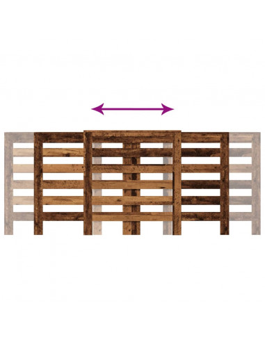 Copertura Termosifone Legno Antico 205x21,5x83,5 cm Multistrato