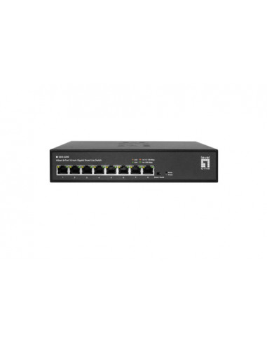 LevelOne GES-2208 switch di rete Gestito L2 Gigabit Ethernet (10/100/1000) Nero