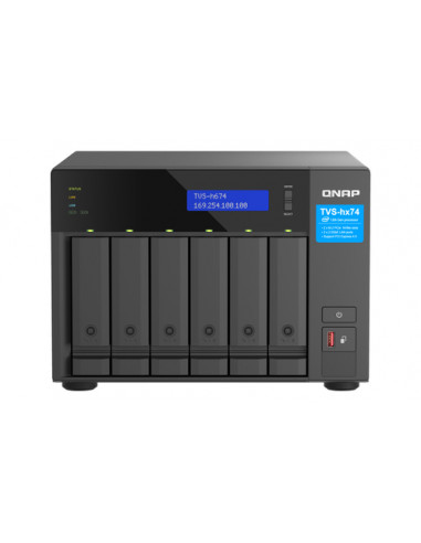 QNAP TVS-h674 NAS Tower Collegamento ethernet LAN Nero i3-12100